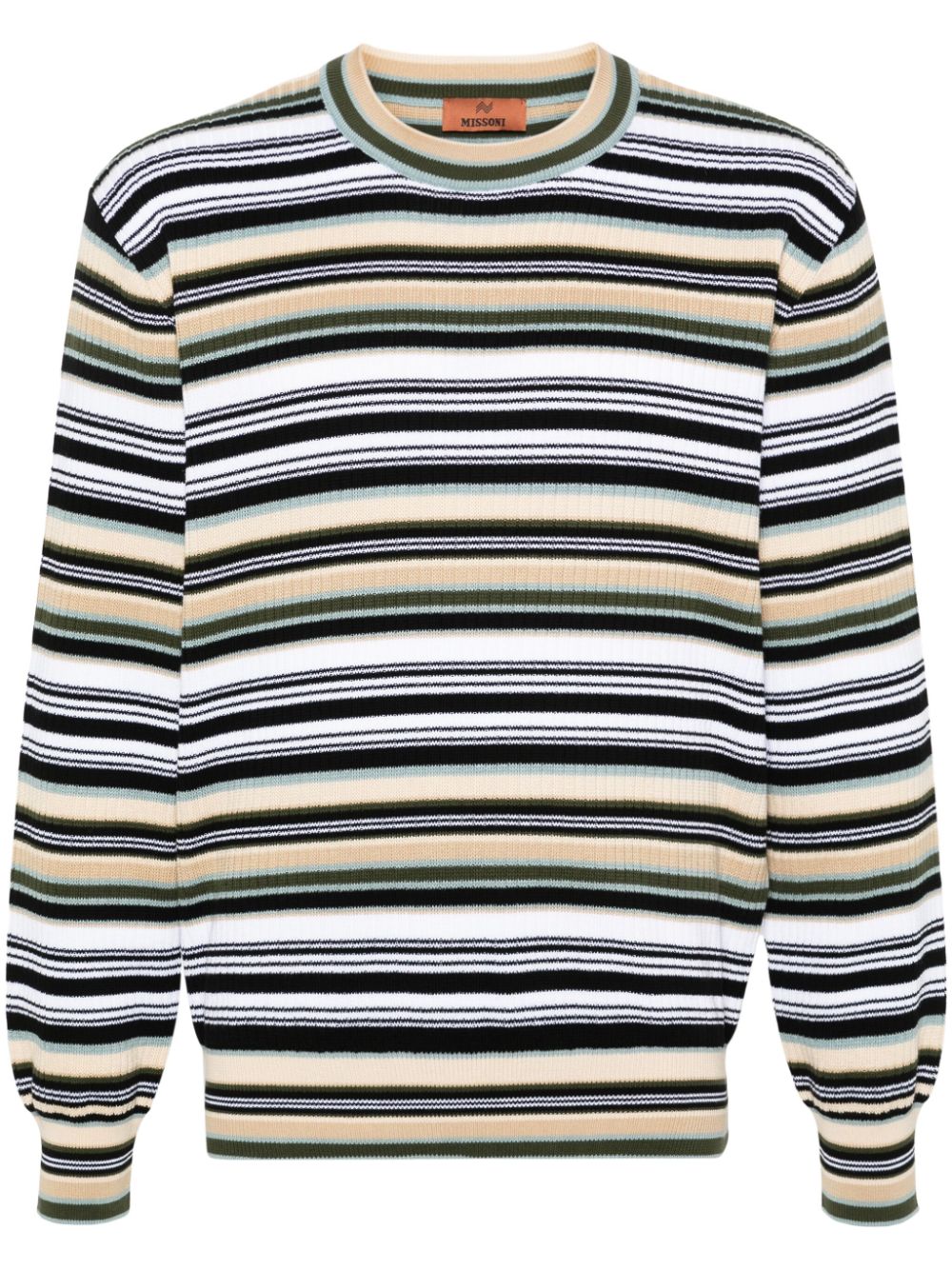 Missoni striped knitted jumper - Neutrals von Missoni
