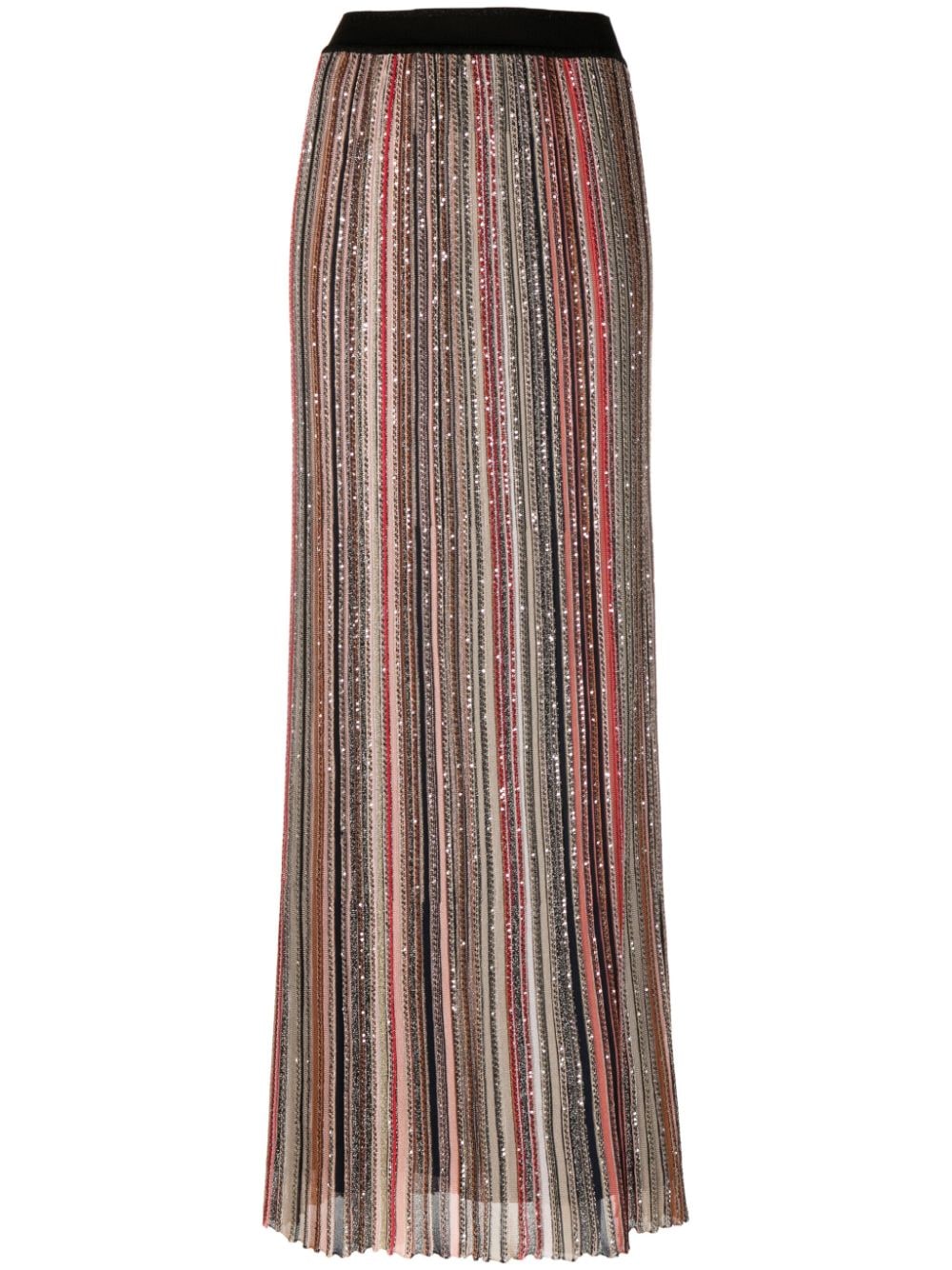 Missoni striped pleated maxi skirt - Brown von Missoni