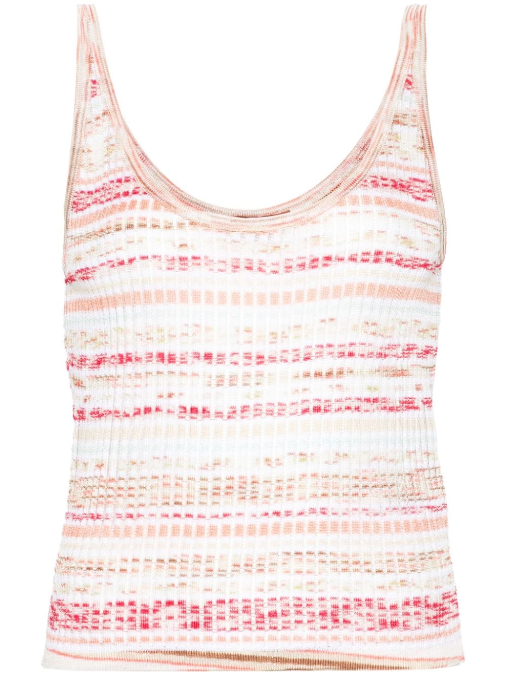 Missoni striped ribbed tank top - White von Missoni