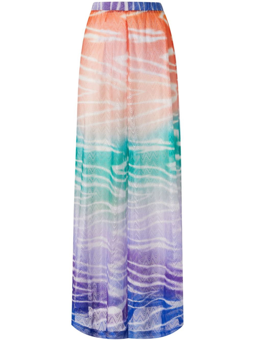 Missoni tie dye-print palazzo pants - Blue von Missoni