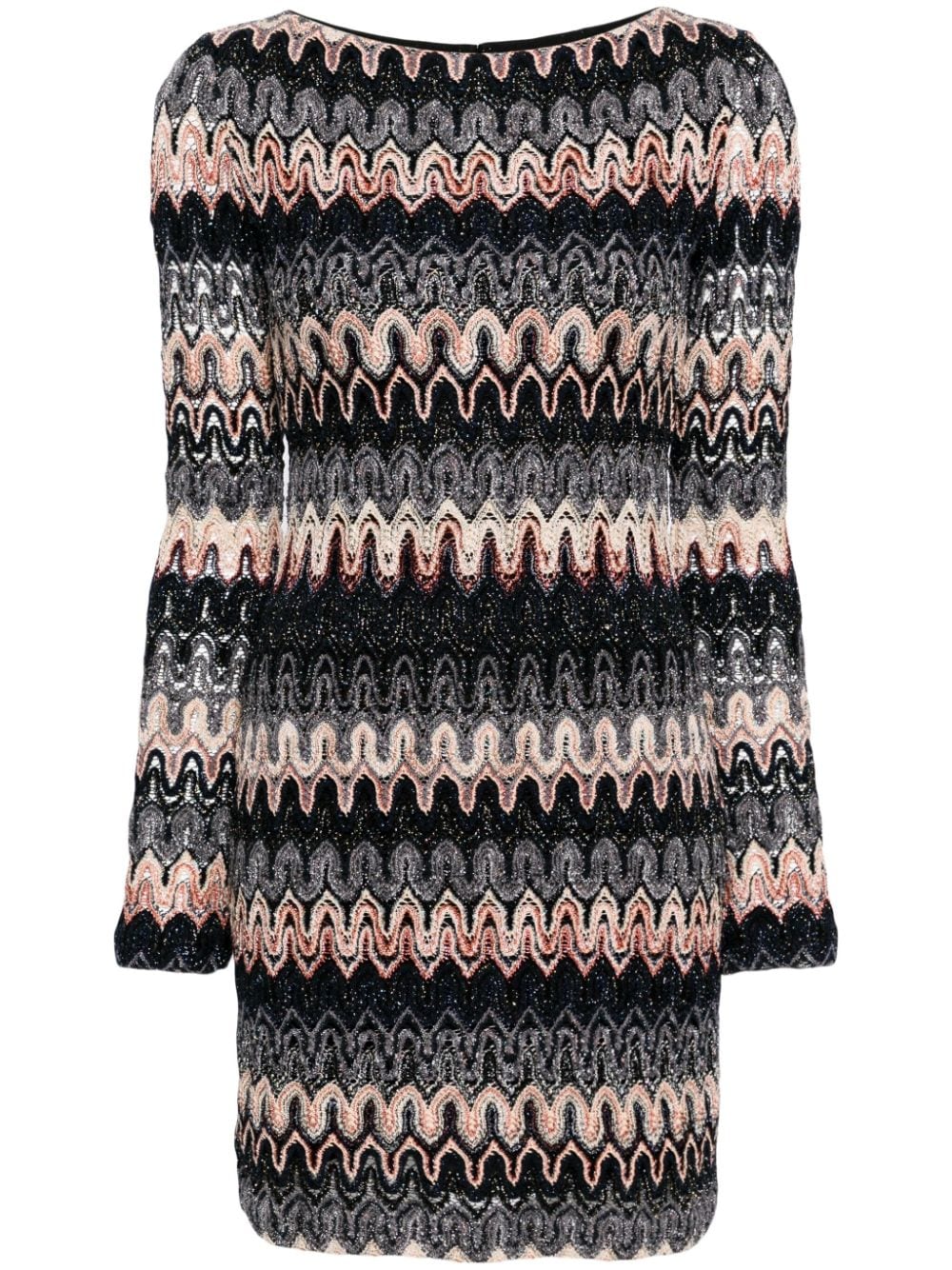 Missoni wave-pattern minidress - Black von Missoni