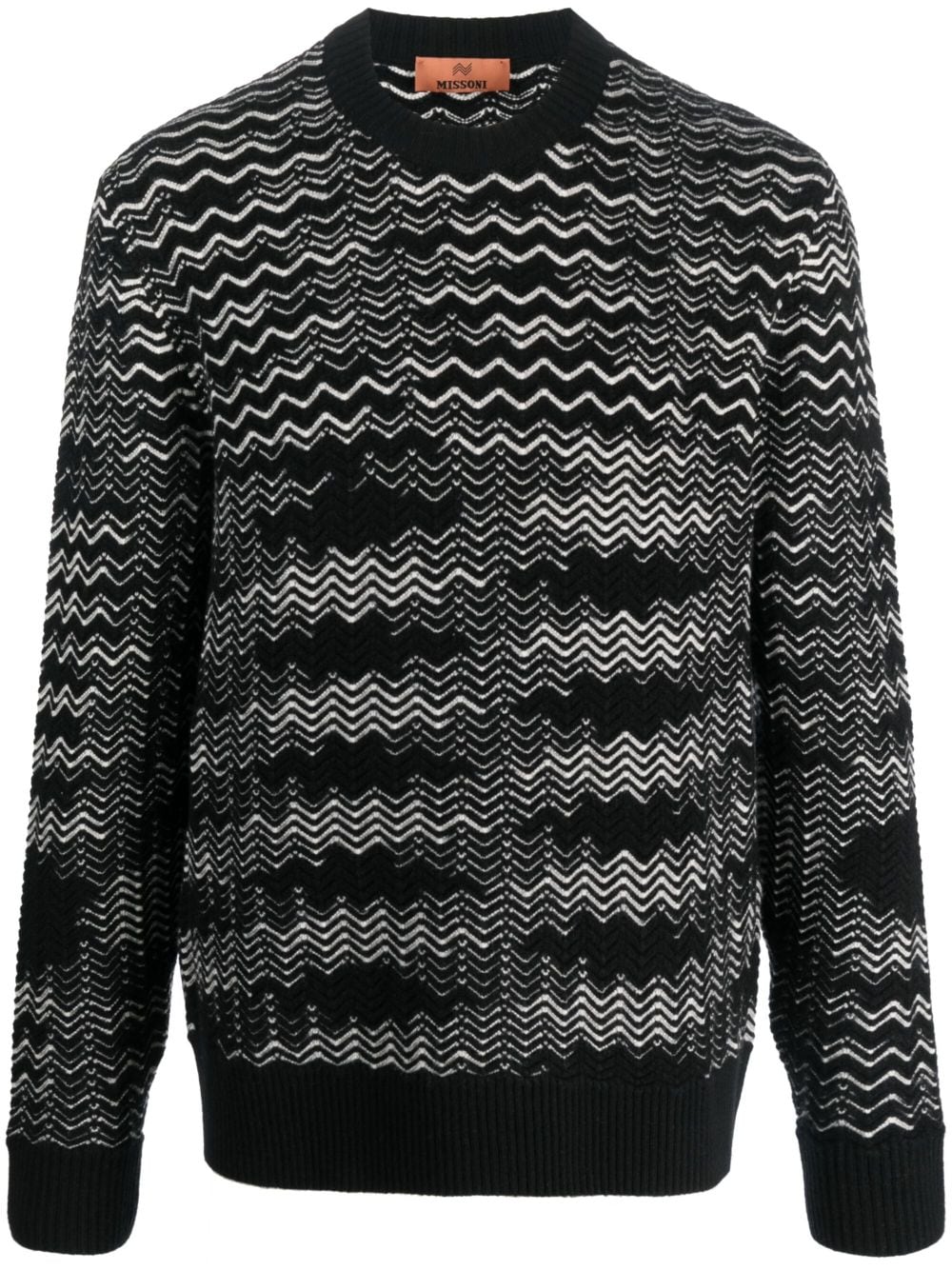 Missoni zig zag-pattern jumper - Black von Missoni