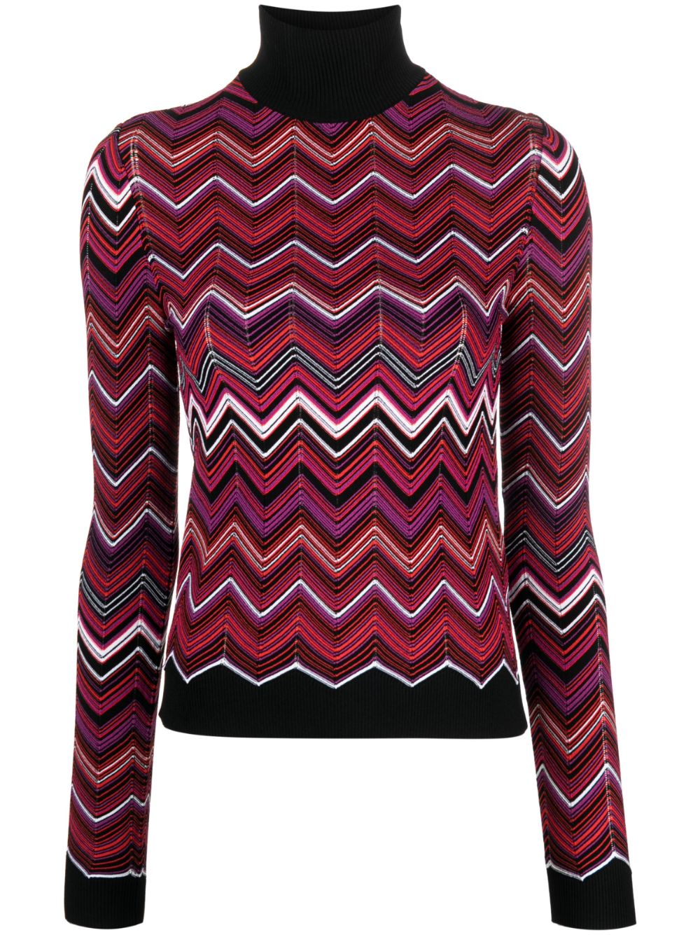 Missoni zigzag crochet-knit jumper - Red von Missoni