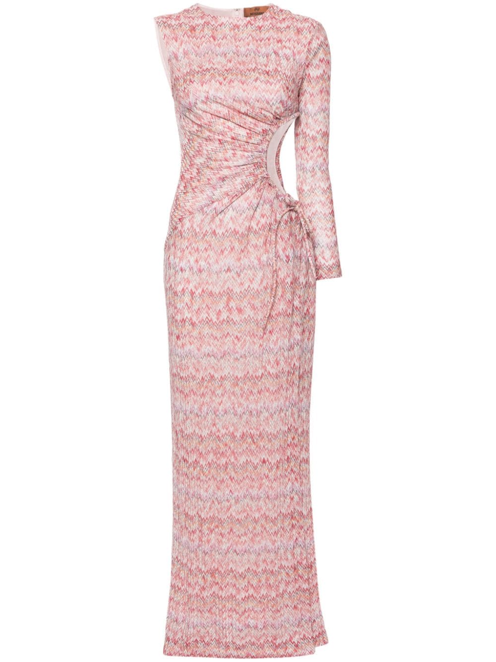 Missoni zigzag cut-out maxi dress - Pink von Missoni