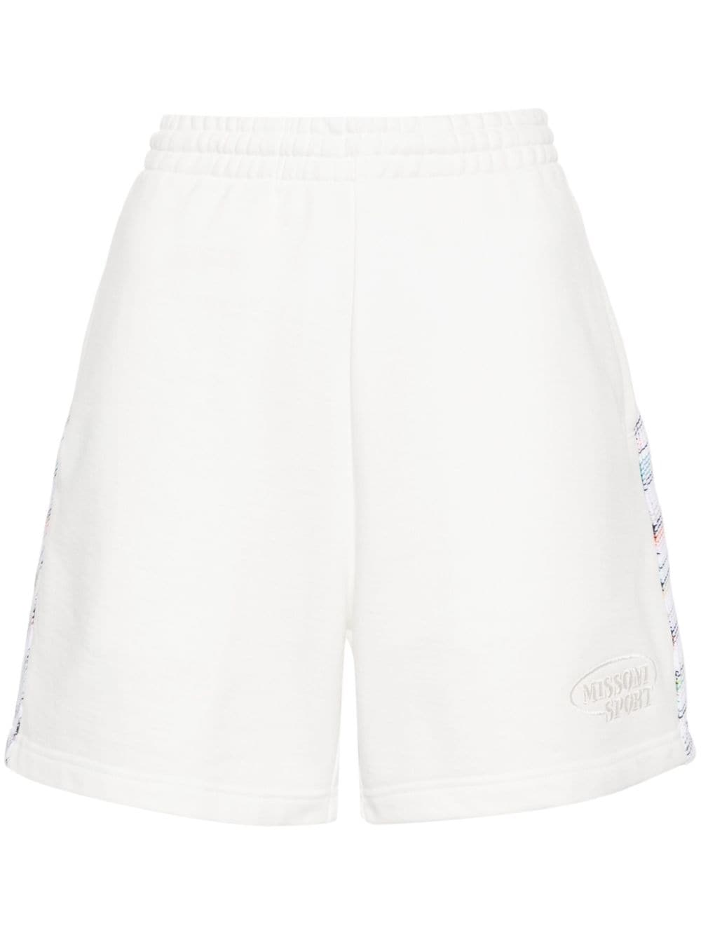 Missoni zigzag-detailed cotton shorts - White von Missoni