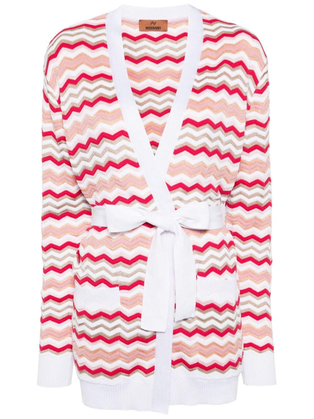 Missoni zigzag knit cardi-coat - Pink von Missoni