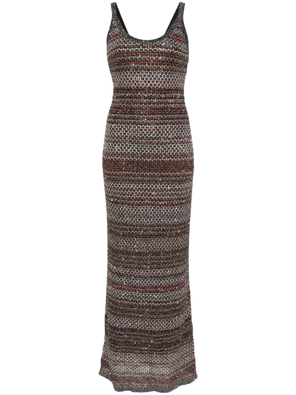 Missoni zigzag knit long dress - Black von Missoni