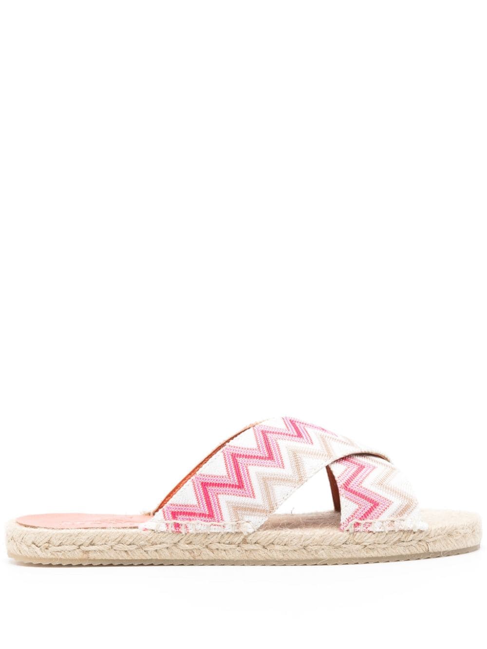 Missoni zigzag open espadrilles - Pink von Missoni