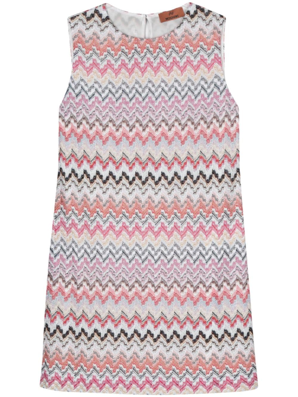 Missoni zigzag-pattern mini dress - Pink von Missoni