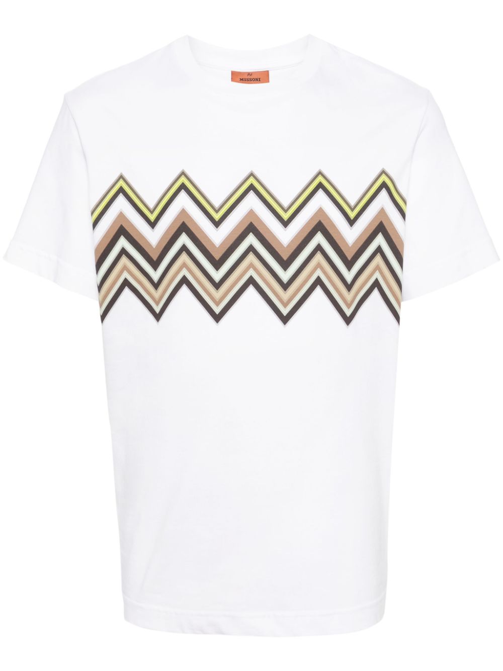 Missoni zigzag-print cotton T-shirt - White von Missoni