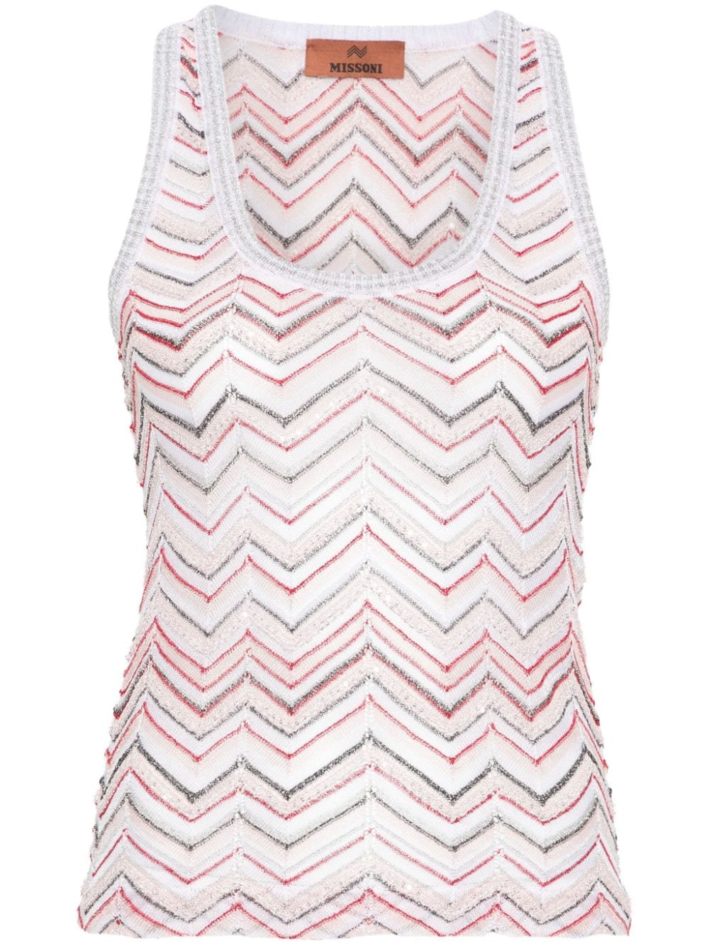 Missoni zigzag sequined tank top - Pink von Missoni