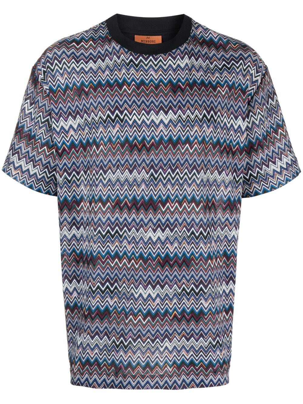 Missoni zigzag short-sleeve T-shirt - Blue von Missoni