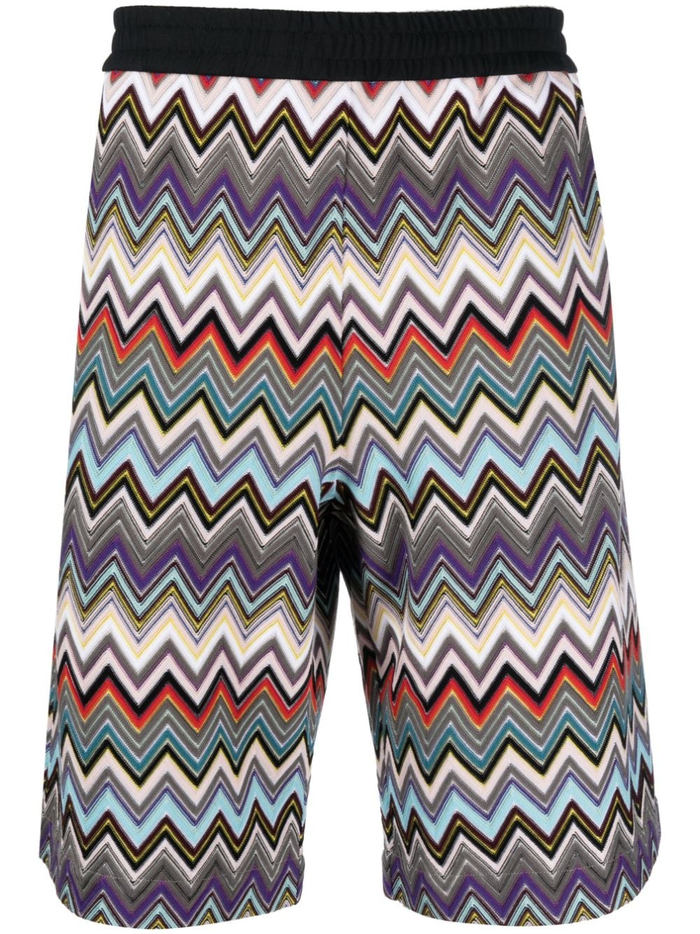 Missoni zigzag-woven Bermuda shorts - Black von Missoni