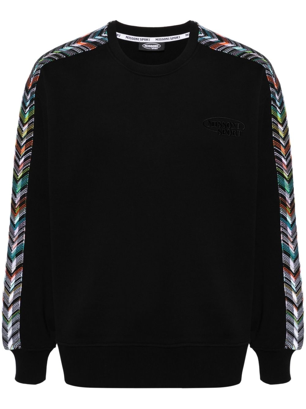 Missoni zigzag-woven detail sweatshirt - Black von Missoni