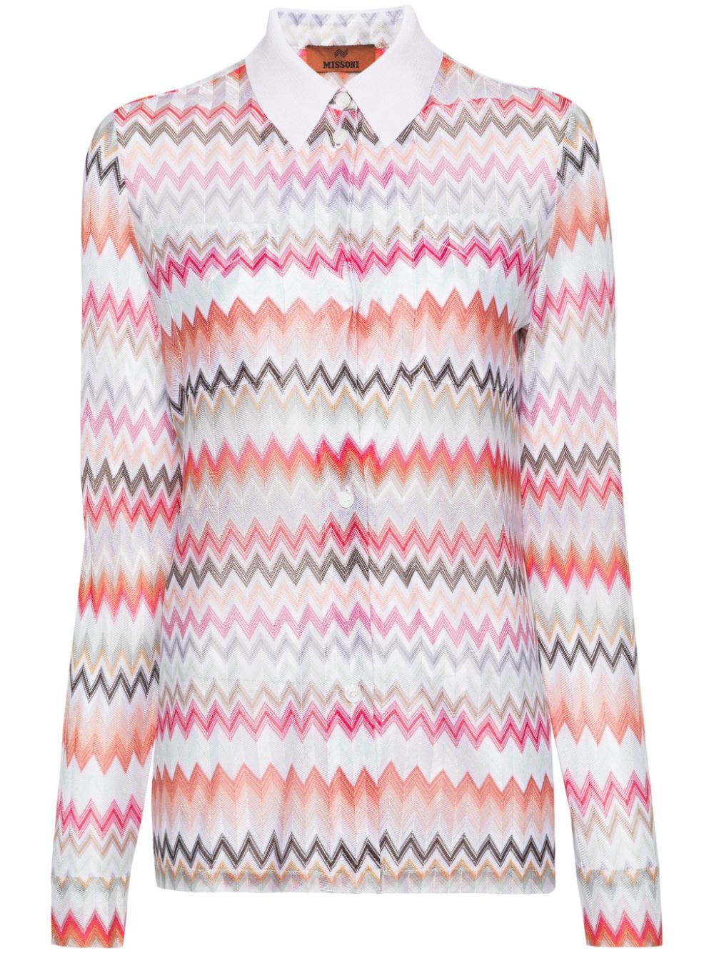 Missoni zigzag-woven shirt - White von Missoni