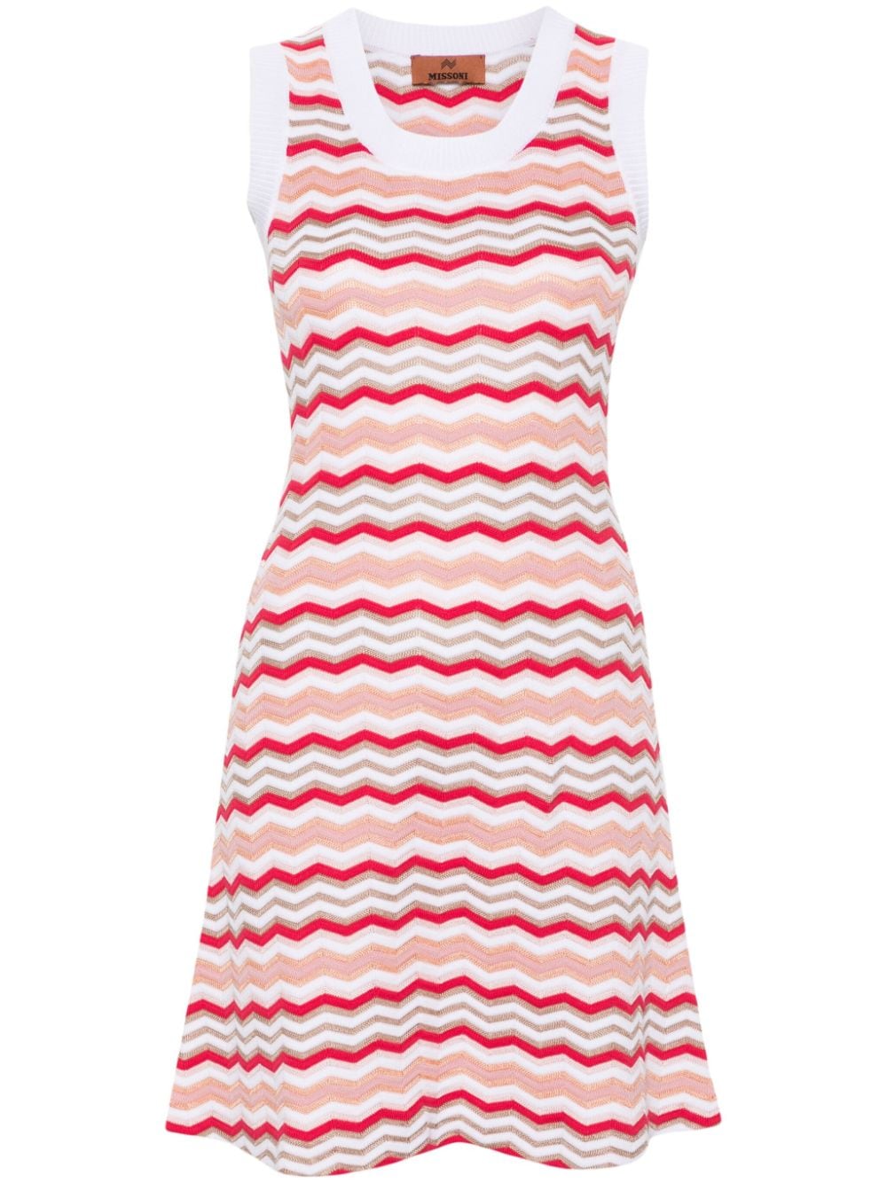 Missoni zigzag-woven sleeveless minidress - Pink von Missoni