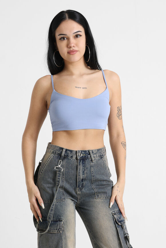 Missue Crop Trägertop | Hellblau | Damen  | XS von Missue