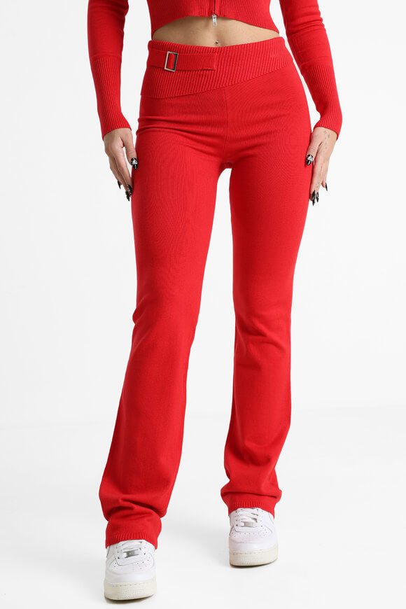 Missue Flare Strickhose | Rot | Damen | M Missue Flare Strickhose | Rot | Damen | M von Missue