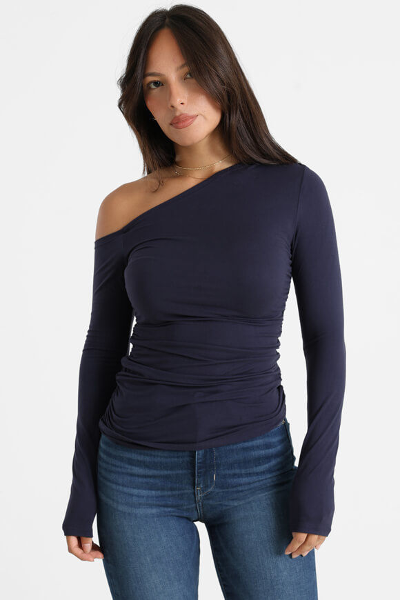 Missue One Shoulder Langarmshirt | Navy | Damen  | L von Missue