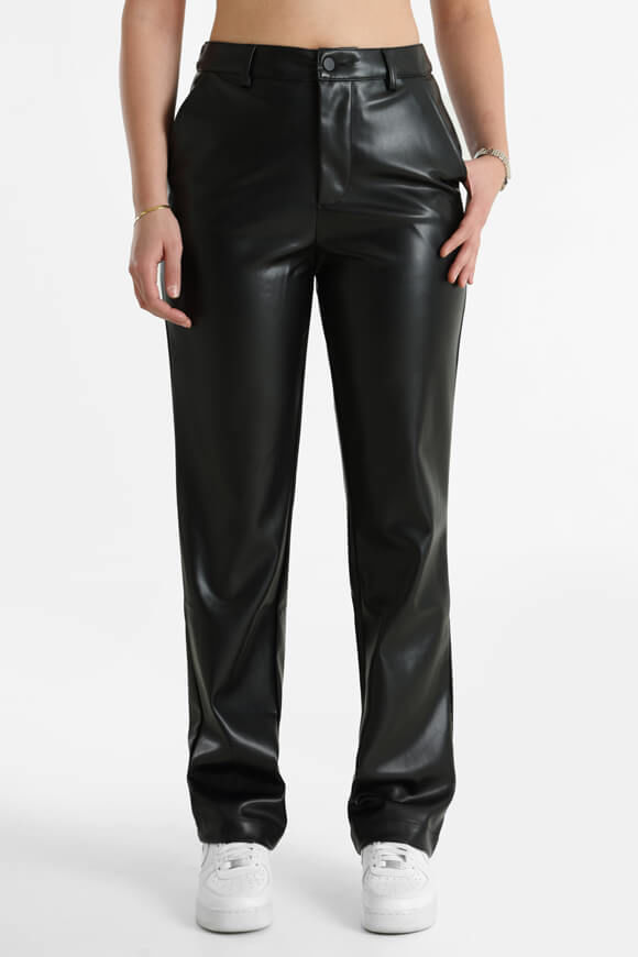 Missue Straight Leg Kunstlederhose | Black | Damen | 40 Missue Straight Leg Kunstlederhose | Black | Damen | 40 von Missue