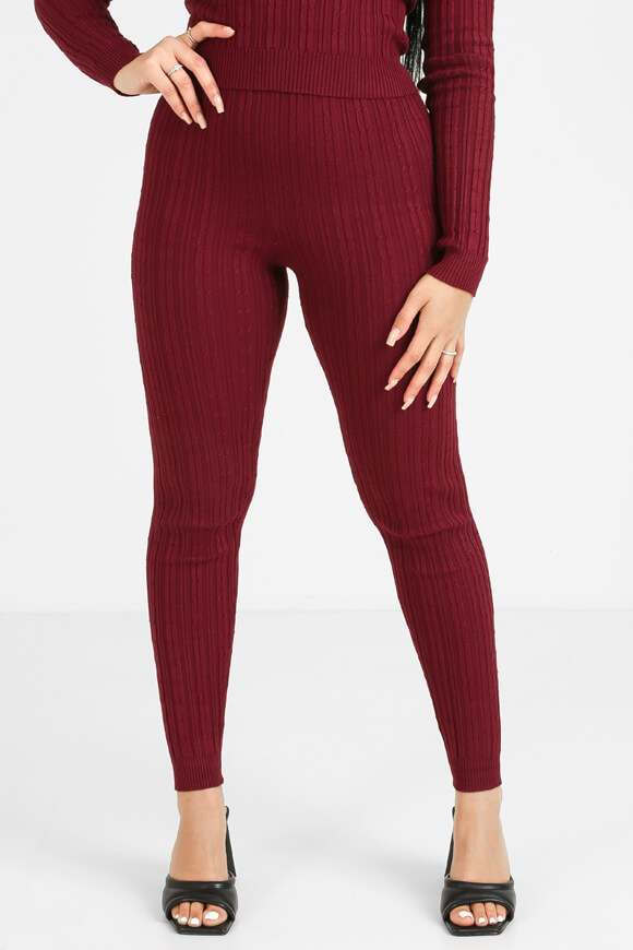 Missue Strickleggings | Bordeaux | Damen  | L von Missue