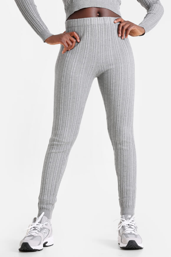 Missue Strickleggings | Mid Grey | Damen  | L von Missue