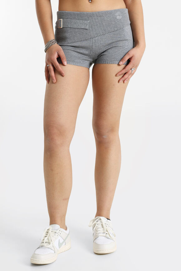Missue Strickshorts | Grau meliert | Damen  | S von Missue