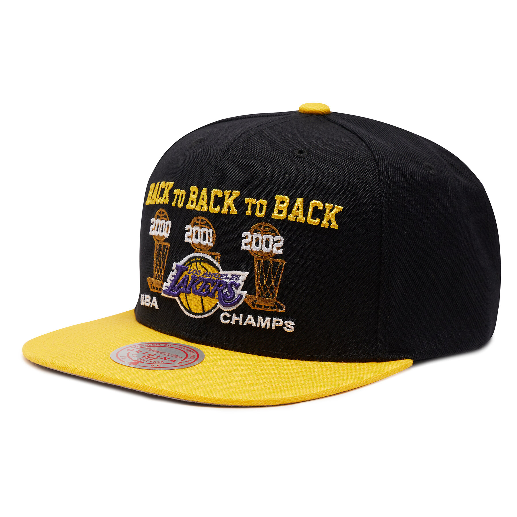 Cap Mitchell & Ness NBA Lakers Champs HHSS4196 Black/Gold von Mitchell & Ness