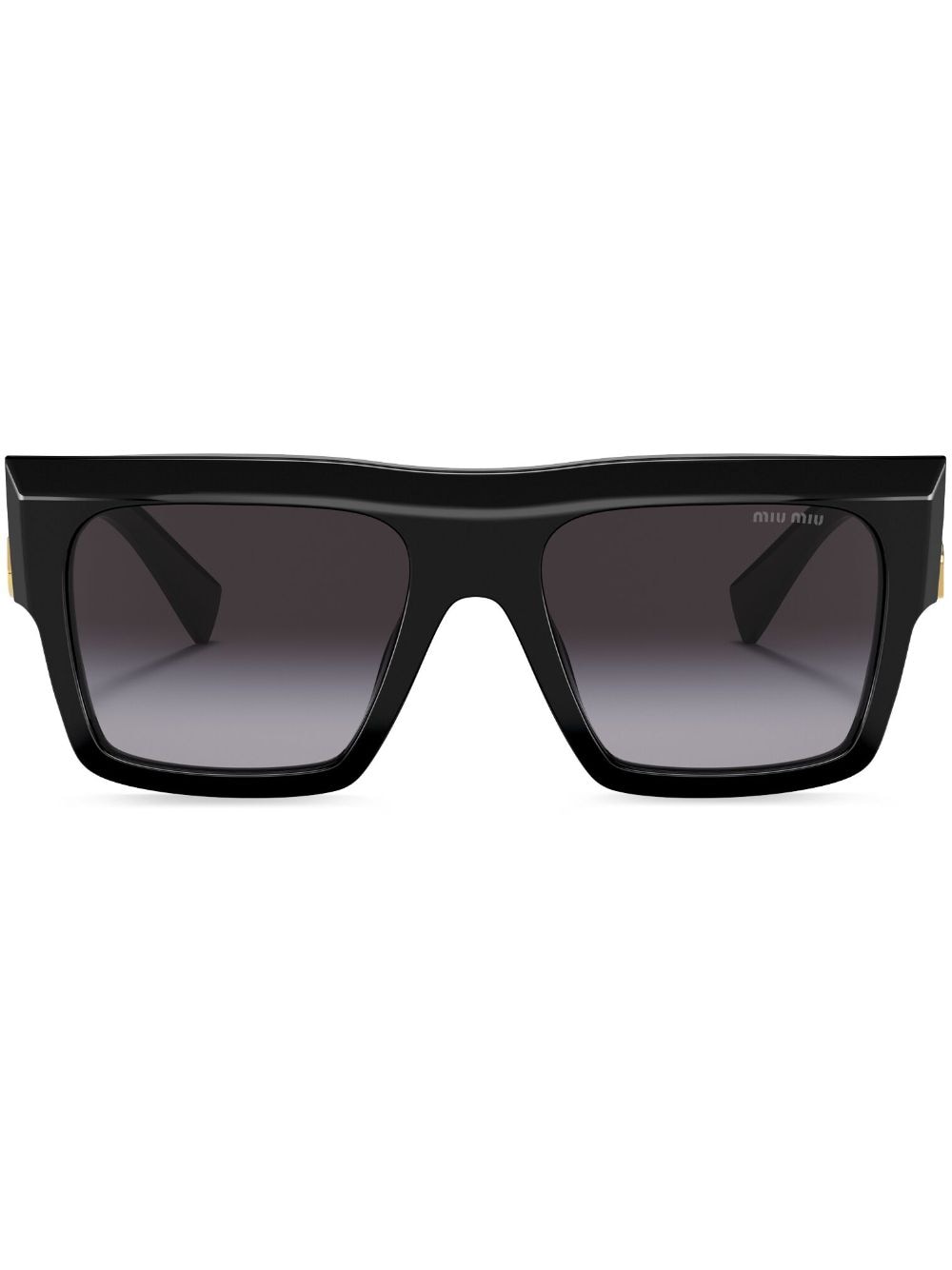 Miu Miu Eyewear Miu Glimpse logo-lettering sunglasses - Black von Miu Miu Eyewear