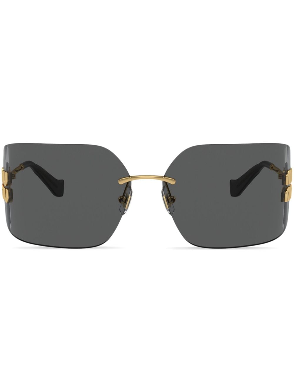 Miu Miu Eyewear Runway frameless sunglasses - Gold von Miu Miu Eyewear