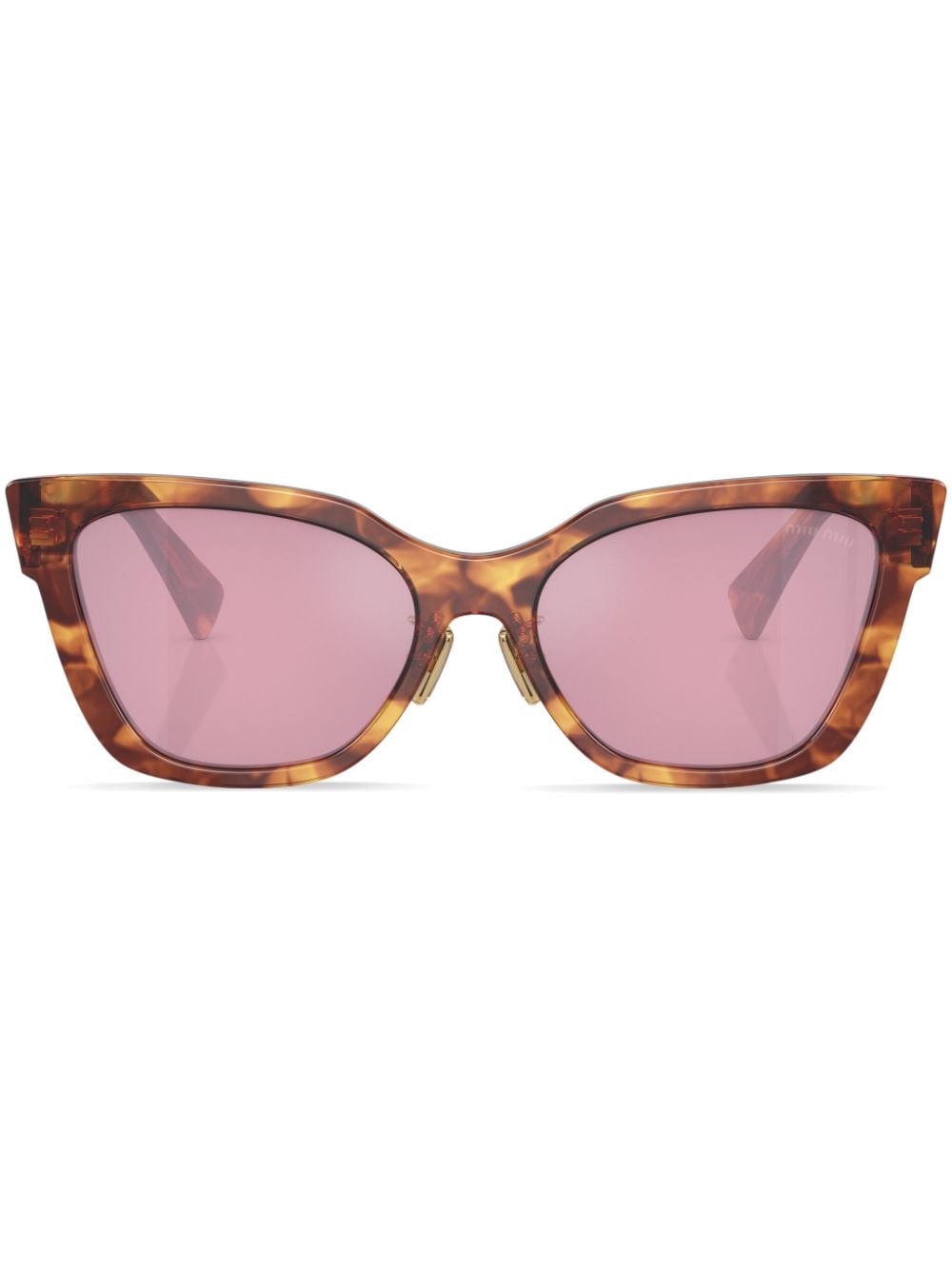 Miu Miu Eyewear cat-eye frame sunglasses - Black von Miu Miu Eyewear