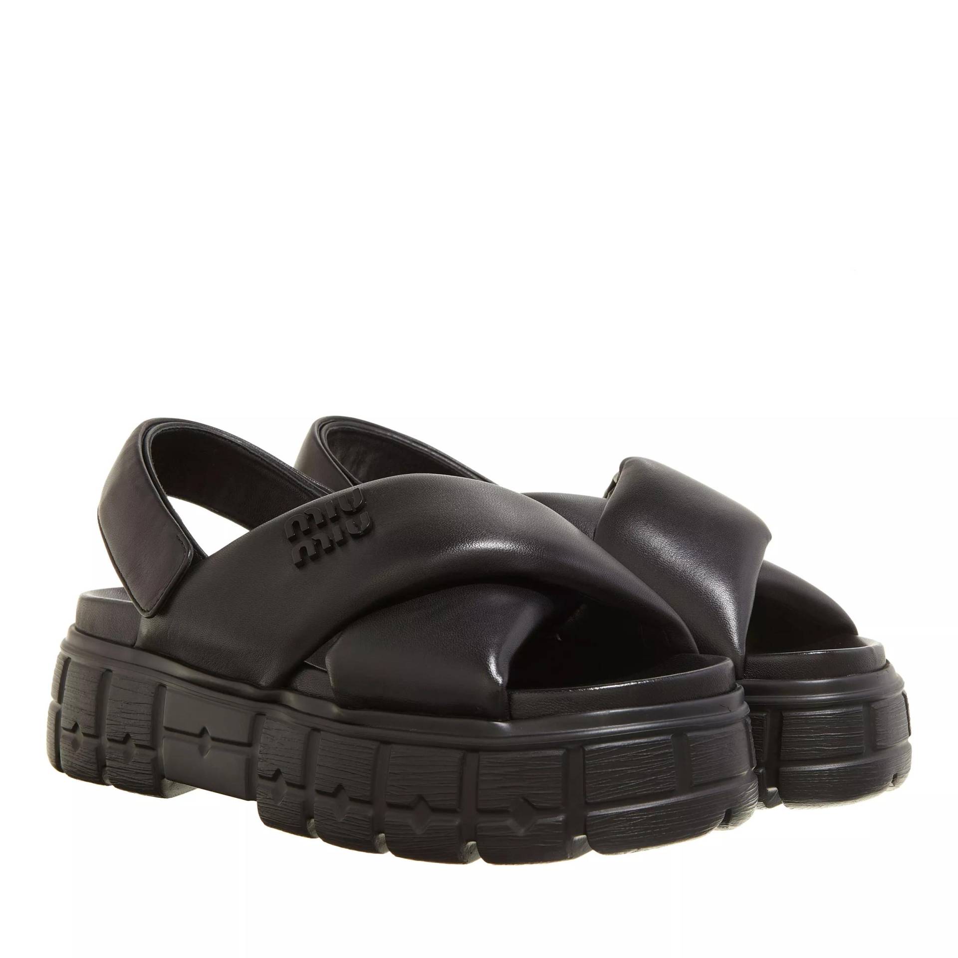 Miu Miu Sandalen - Block Sandals - Gr. 39 (EU) - in Schwarz - für Damen von Miu Miu