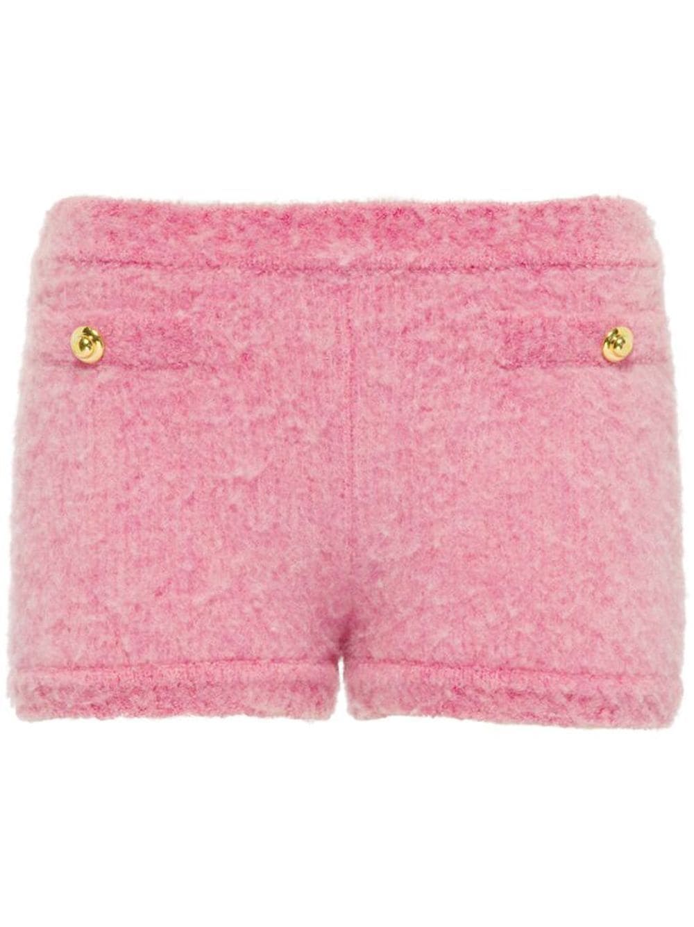 Miu Miu Bouclé virgin-wool shorts - Pink von Miu Miu