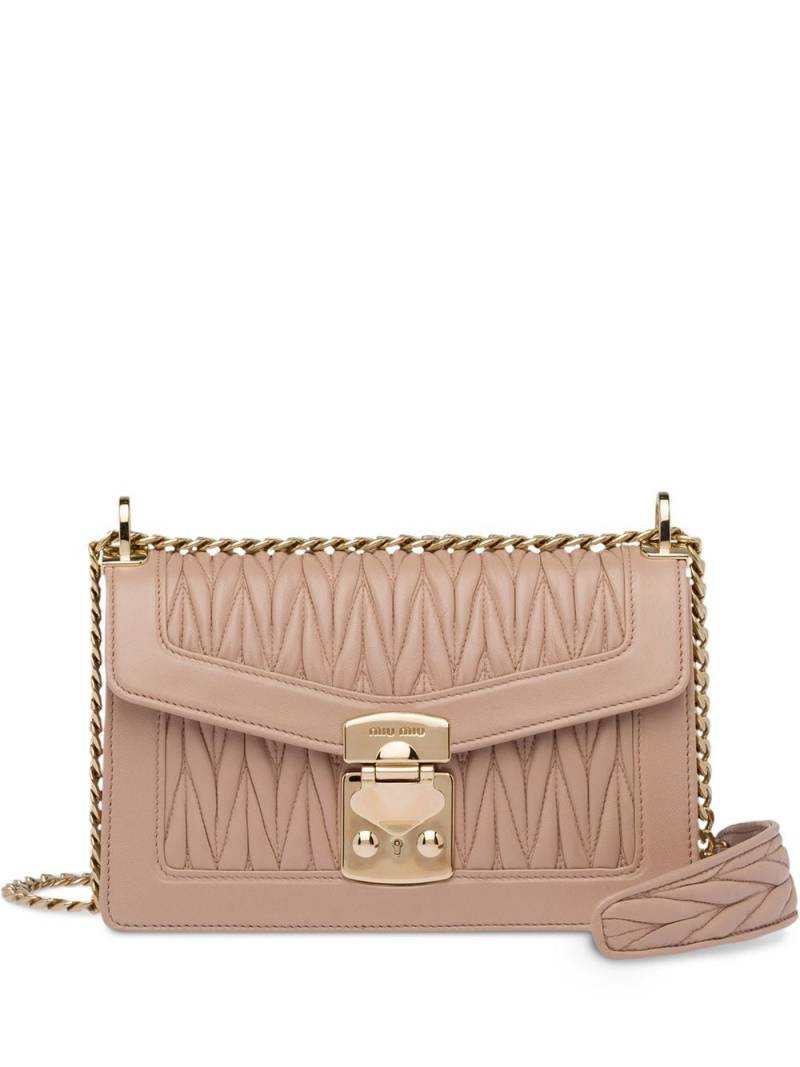 Miu Miu Miu Confidential bag - Brown von Miu Miu