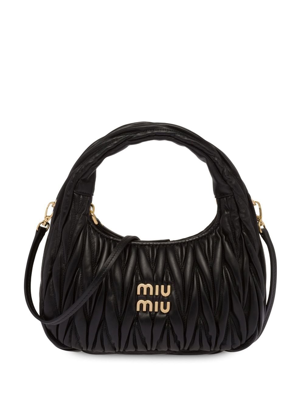 Miu Miu mini Wander matelassé shoulder bag - Black von Miu Miu