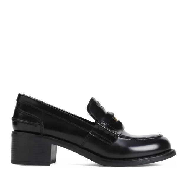 Miu Miu Pumps & High Heels - Black Calf Leather Loafers - Gr. 36 (EU) - in Schwarz - für Damen von Miu Miu
