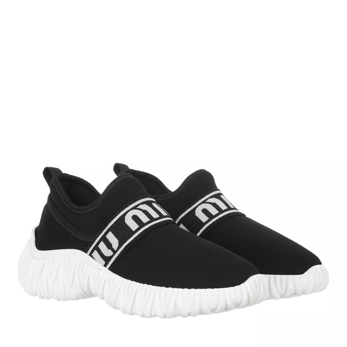 Miu Miu Sneakers - Low Strech Knit Sneaker - Gr. 38 (EU) - in Schwarz - für Damen von Miu Miu