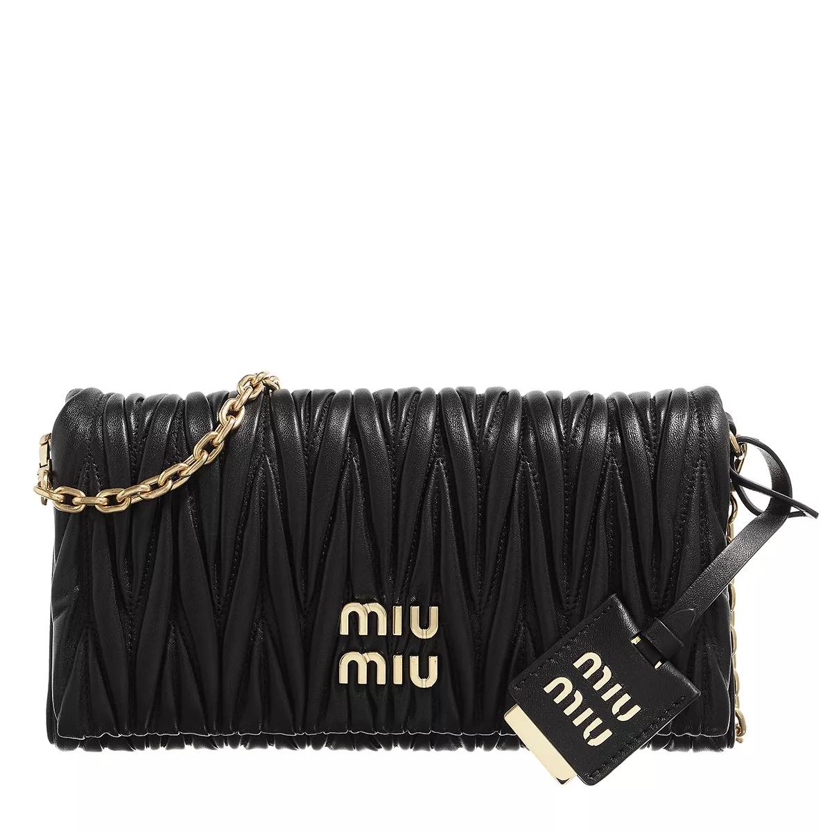 Miu Miu Umhängetasche - Matelasse Shoulder Bag - Gr. unisize - in Schwarz - für Damen von Miu Miu