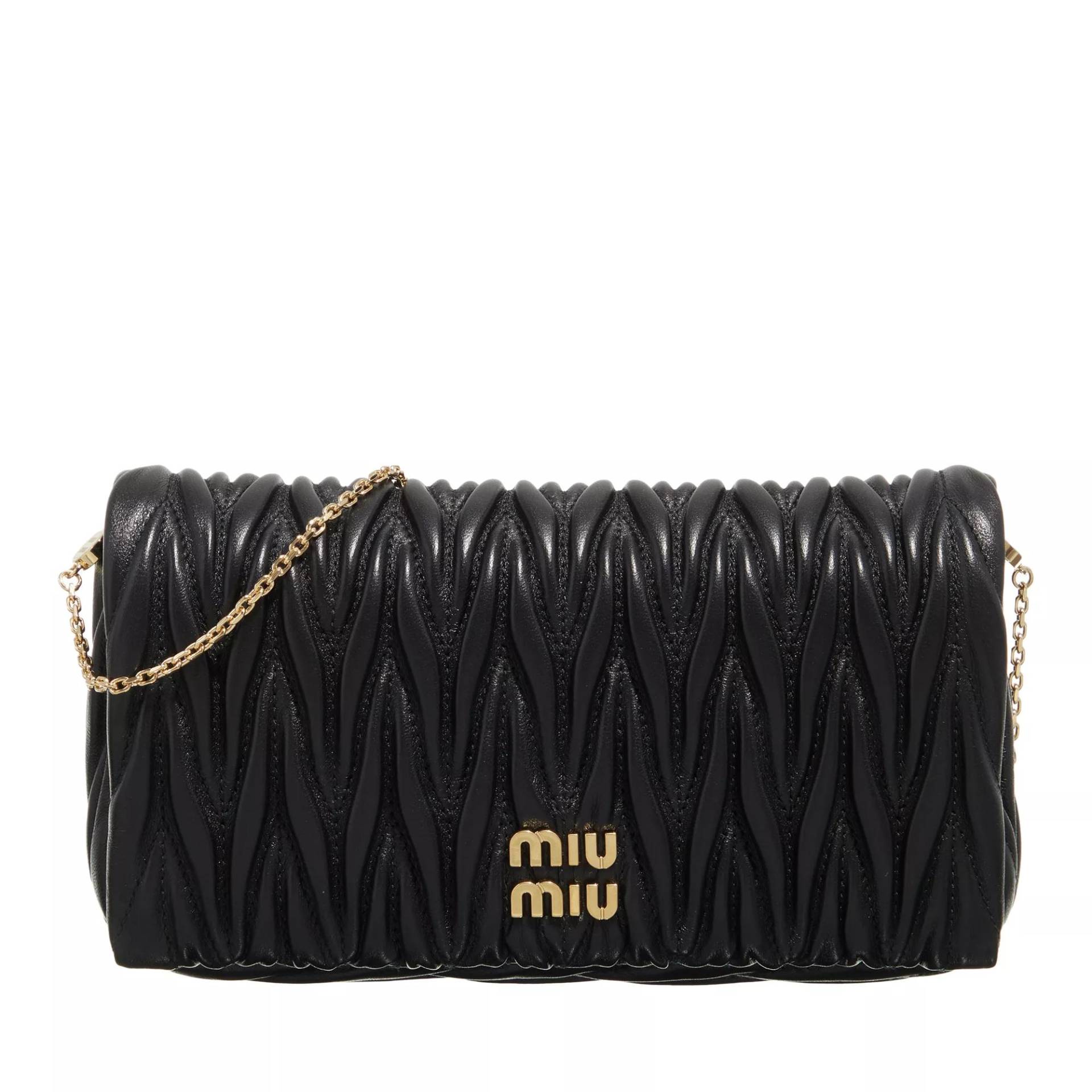 Miu Miu Schultertasche - Mini Bag In Matelassé Nappa Leather - Gr. unisize - in Schwarz - für Damen Miu Miu Schultertasche - Mini Bag In Matelassé Nappa Leather - Gr. unisize - in Schwarz - für Damen von Miu Miu