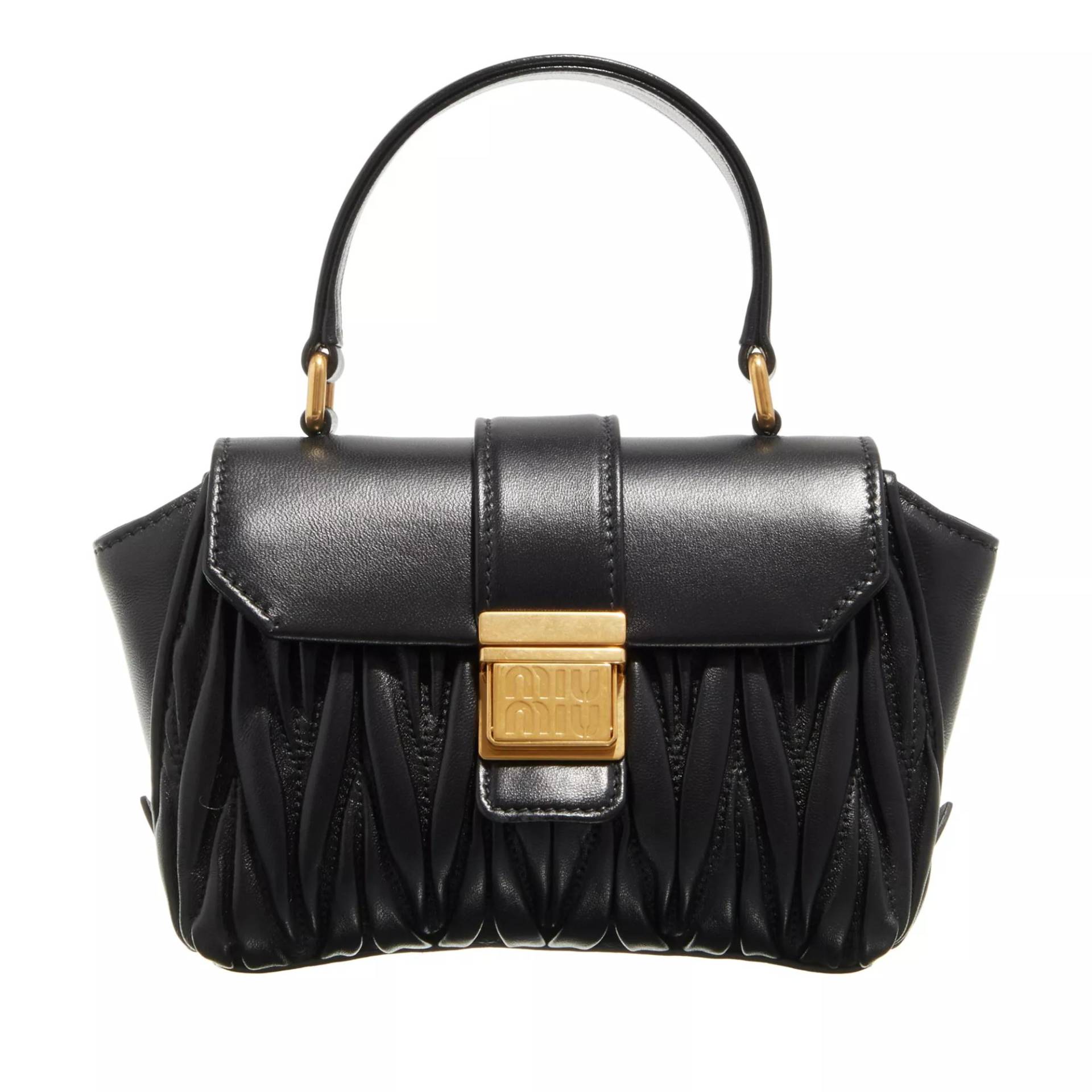 Miu Miu Umhängetasche - Mini Bag In Matelassé Nappa Leather - Gr. unisize - in Schwarz - für Damen von Miu Miu