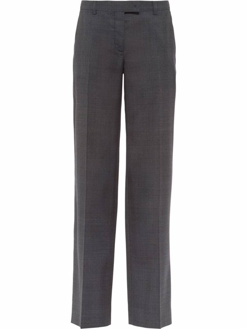 Miu Miu check-wool trousers - Grey von Miu Miu