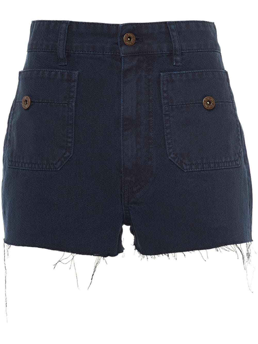 Miu Miu garment-dyed shorts - Blue von Miu Miu