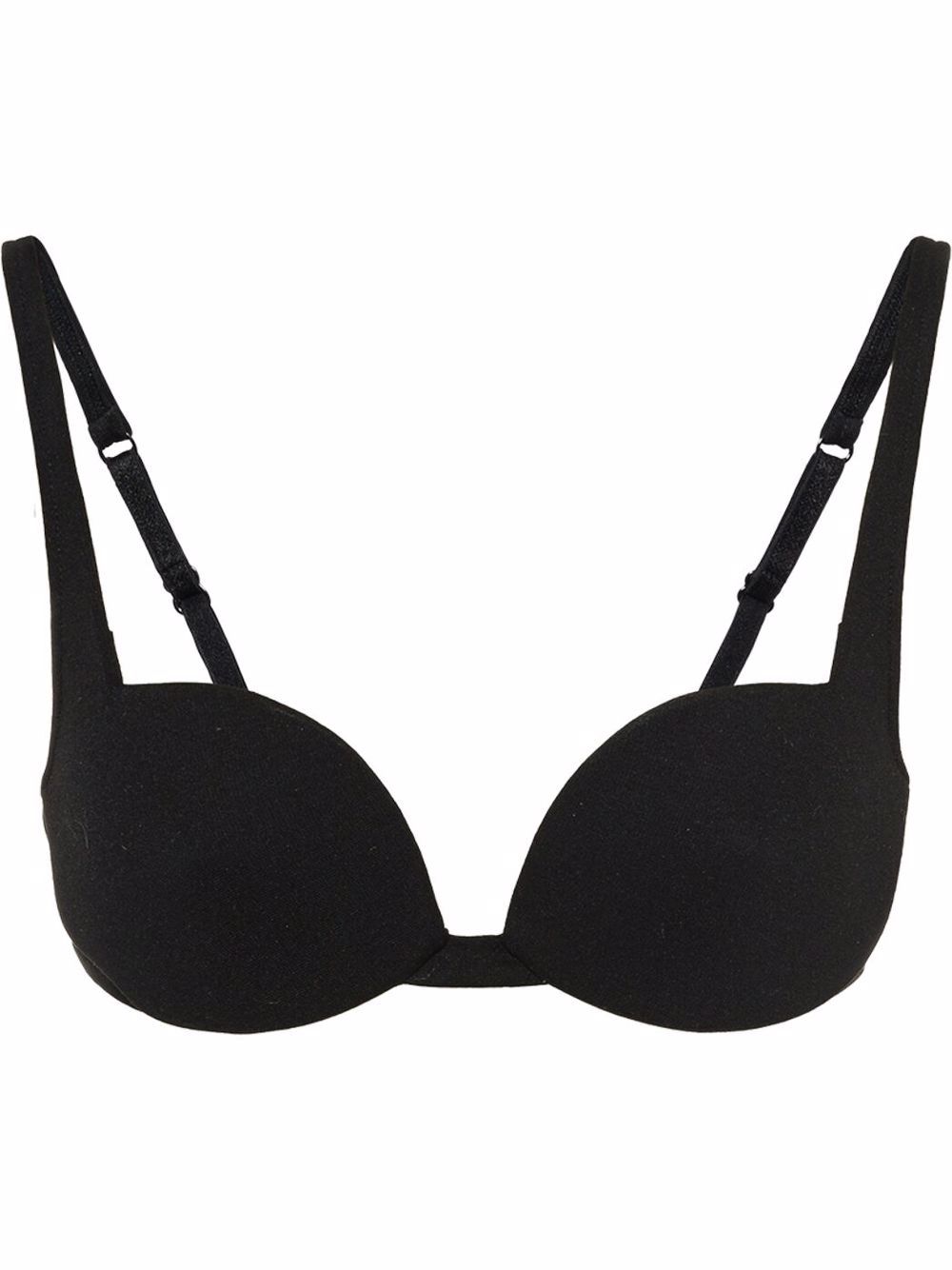 Miu Miu jersey logo balconette bra - Black von Miu Miu