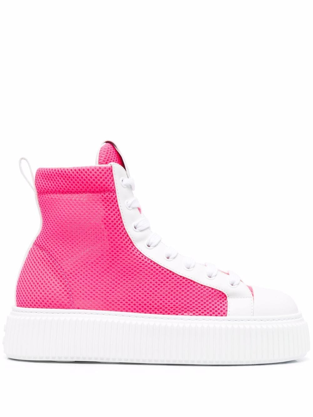 Miu Miu logo colour-block sneakers - Pink von Miu Miu