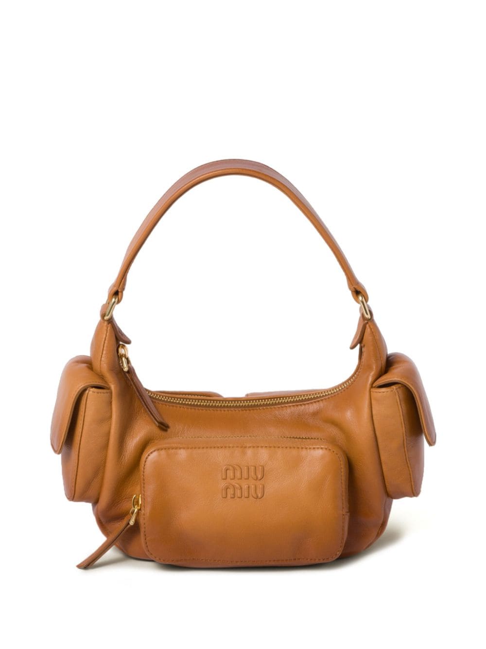 Miu Miu nappa-leather tote bag - Brown von Miu Miu