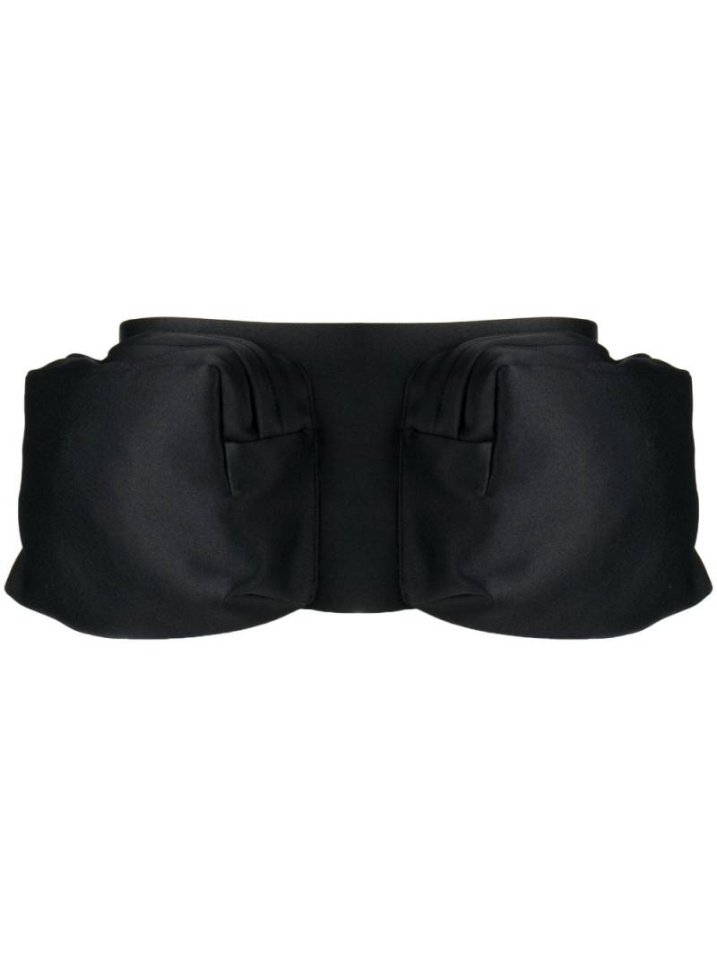 Miu Miu radzimir peplum belt - Black von Miu Miu