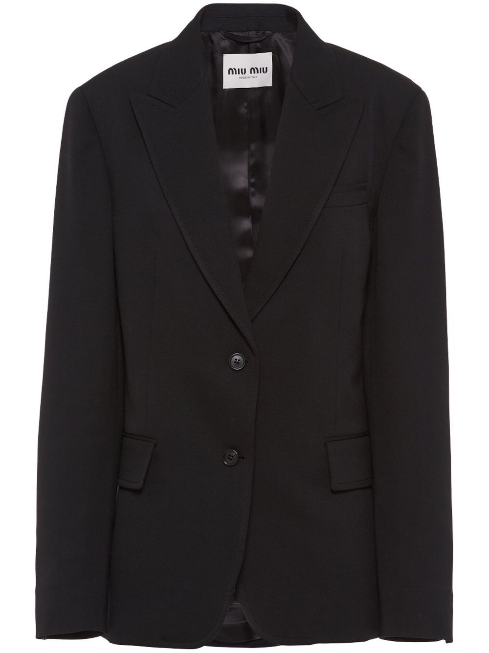 Miu Miu single-breasted blazer - Black von Miu Miu