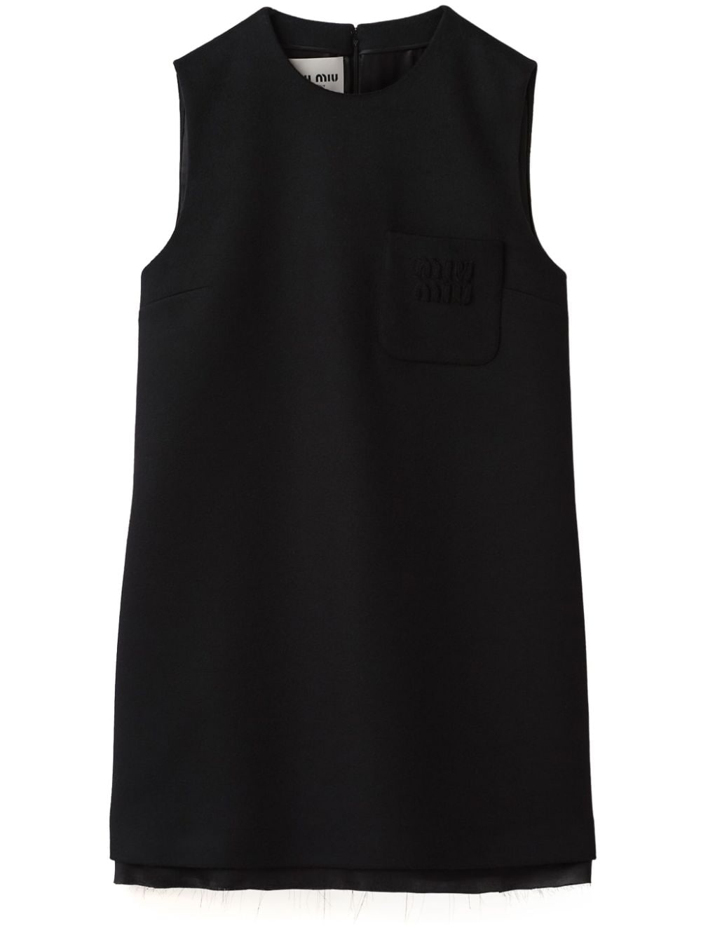 Miu Miu sleeveless wool minidress - Black von Miu Miu