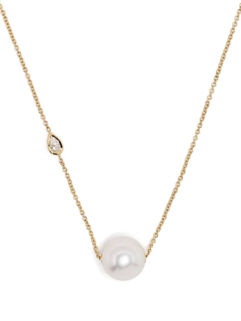 Mizuki 14kt yellow gold Sea of Beauty diamond and pearl necklace von Mizuki