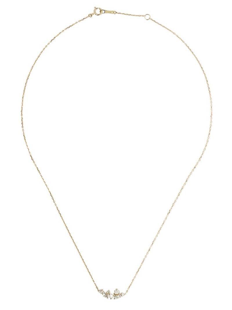 Mizuki 14kt yellow gold Sea of Beauty diamond cluster necklace von Mizuki